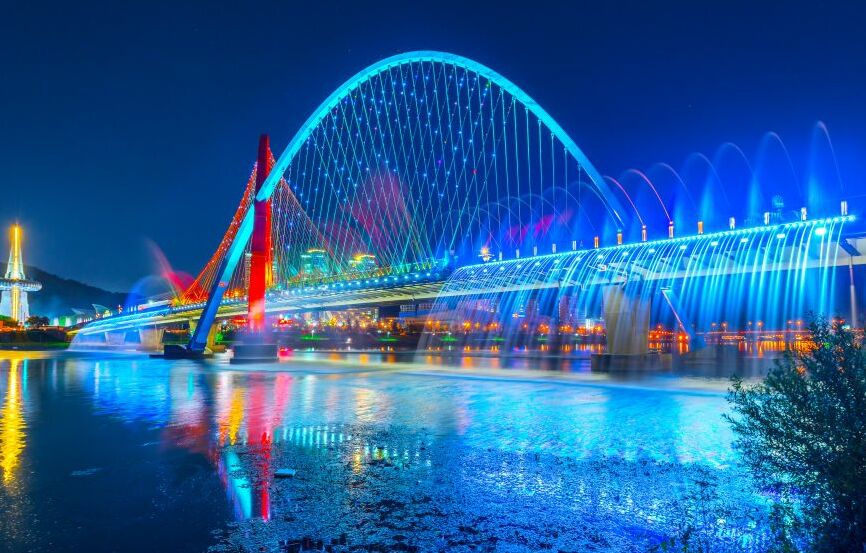 Картина на холсте мост в Сеуле, арт hd0950801