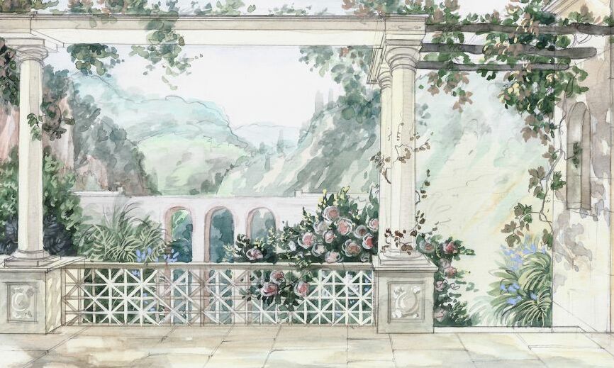Картина на холсте классический пейзаж, арт hd0947601